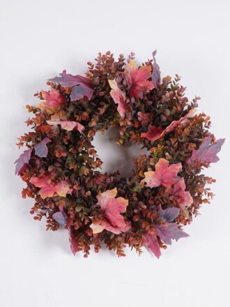 Artificial Plant 50*10*50cm Maple Leaf Wreath GS-17725104 2026Mar 3,000+ sqm showroom with thousands of artificial flowers, plants & trees ready for global sourcing.
