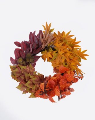 Artificial Plant 50*10*50cm Maple leaf wreath GS-27925081 2026Mar YeahFlower is one of Chinese leading OEM manufacturers and exporters , supplying the silk flowers, wholesale artificial trees