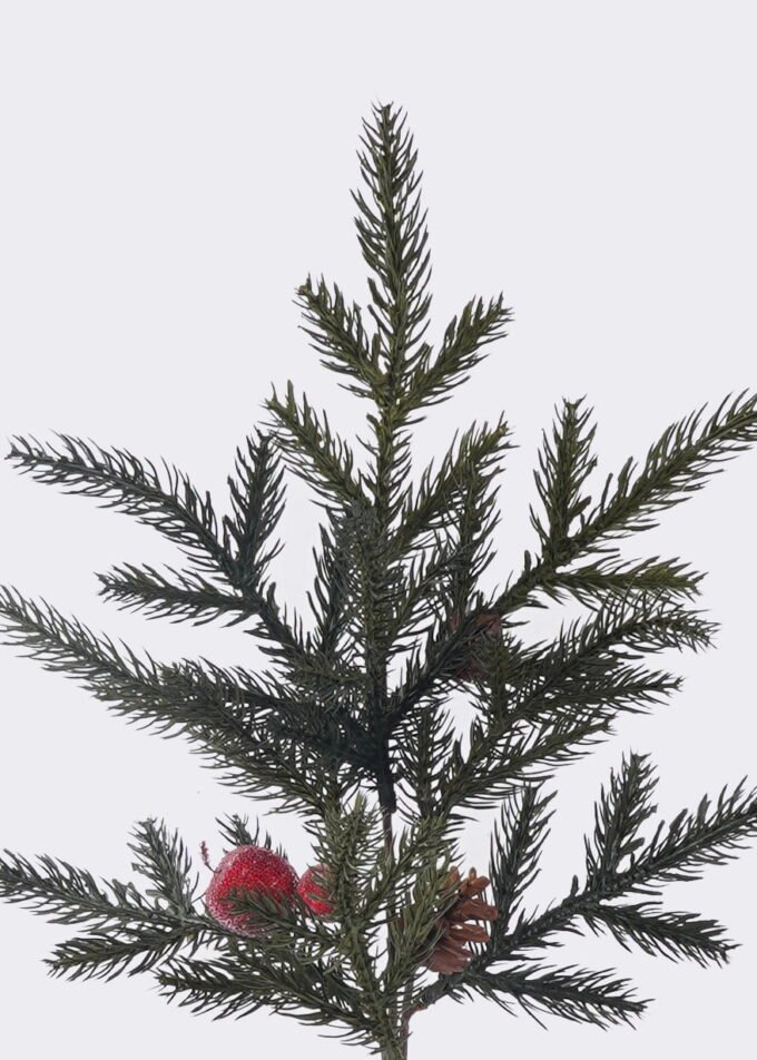 Artificial Plant Pine and red fruit single stem GS-82825071KIK_5 Artificial Plant 26*8*47cm Pine and red fruit single stem GS-82825071KIK 2026Feb YeahFlower is one of Chinese leading OEM manufacturers and exporters , supplying the silk flowers, wholesale artificial trees