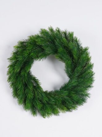 Artificial Plant 50*19*50cm Christmas Pine needle Wreath GS-17725111 2026Mar 3,000+ sqm showroom with thousands of artificial flowers, plants & trees ready for global sourcing.