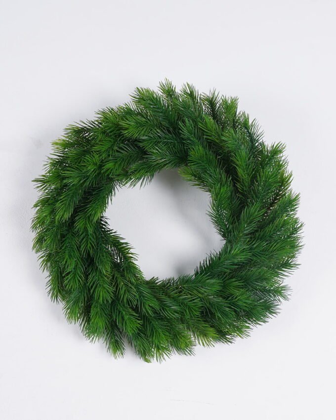 Artificial Plant 45*7*45cm Pine needle  Wreath GS-17725110 2026Mar YeahFlower is one of Chinese leading OEM manufacturers and exporters , supplying the silk flowers, wholesale artificial trees