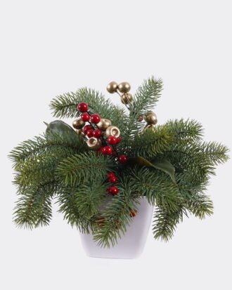 Artificial Plant 32*32*30cm Pine needle in pp pot GS-54025045 2026Apr YeahFlower is one of Chinese leading OEM manufacturers and exporters , supplying the silk flowers, wholesale artificial trees