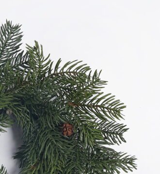 Artificial Plant 35*8*35cm Pine wreath GS-82825066KIK 2026Feb YeahFlower is one of Chinese leading OEM manufacturers and exporters , supplying the silk flowers, wholesale artificial trees