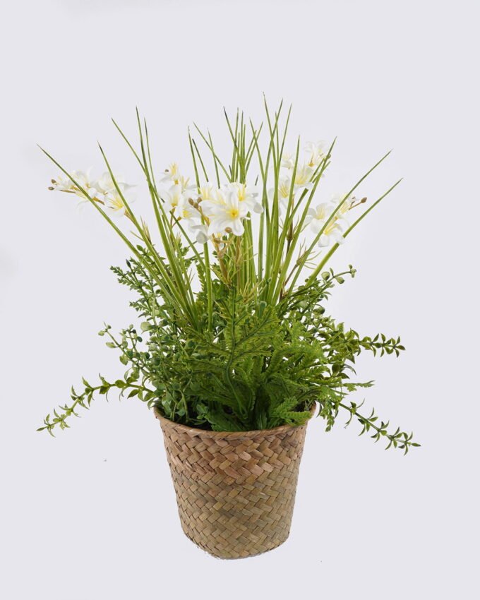 Artificial Table Plants 24*24*35cm  Flower in basket GS-82525003 2026May 3,000+ sqm showroom with thousands of artificial flowers, plants & trees ready for global sourcing.