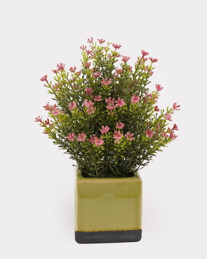 Artificial Table Plants 16*16*27cm Foeniculum vulgare in ceramic pot GS-59125009 2026Apr YeahFlower is one of Chinese leading OEM manufacturers and exporters , supplying the silk flowers, wholesale artificial trees