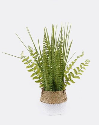 Artificial Table Plants 24*24*42cm Grass in basket GS-82525001 2026May 3,000+ sqm showroom with thousands of artificial flowers, plants & trees ready for global sourcing.