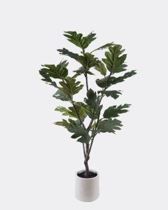 Artificial Tree 60*30*120cm Breadfruit in PP pot/30 lvs GS-58425016KD 2026Apr YeahFlower is one of Chinese leading OEM manufacturers and exporters , supplying the silk flowers, wholesale artificial trees
