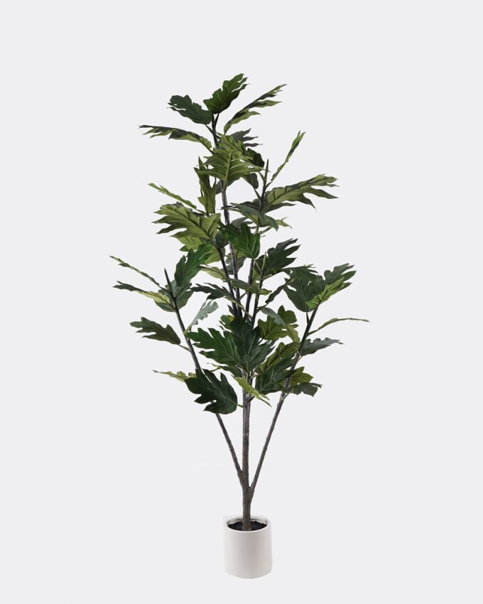 Artificial Tree 76*54*180cm Breadfruit in PP pot/46 lvs GS-58425018KD 2026Apr YeahFlower is one of Chinese leading OEM manufacturers and exporters , supplying the silk flowers, wholesale artificial trees