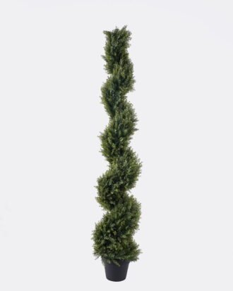 Artificial Tree 30*30*150cm Cypress Spiral Tree in pp pot GS-81825013KD 2026May 3,000+ sqm showroom with thousands of artificial flowers, plants & trees ready for global sourcing.