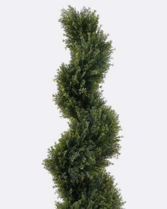 Artificial Tree 25*25*90cm Cypress Spiral Tree in pp pot GS-81825015 2026May 3,000+ sqm showroom with thousands of artificial flowers, plants & trees ready for global sourcing.