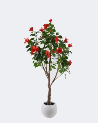 Artificial Tree 80*50*150cm Hibiscus mutabilis *20 in PP pot/310 lvs GS-58425008KD 2026Apr YeahFlower is one of Chinese leading OEM manufacturers and exporters , supplying the silk flowers, wholesale artificial trees