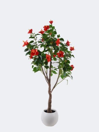 Artificial Tree 50*40*120cm Hibiscus mutabilis *12 in PP pot/186 lvs GS-58425007KD-RP 2026Apr 3,000+ sqm showroom with thousands of artificial flowers, plants & trees ready for global sourcing.