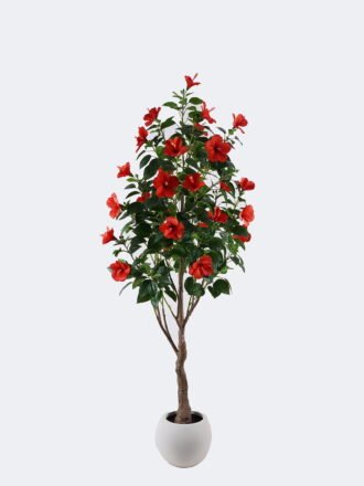 Artificial Tree 80*50*150cm Hibiscus mutabilis *20 in PP pot/310 lvs GS-58425008KD 2026Apr 3,000+ sqm showroom with thousands of artificial flowers, plants & trees ready for global sourcing.