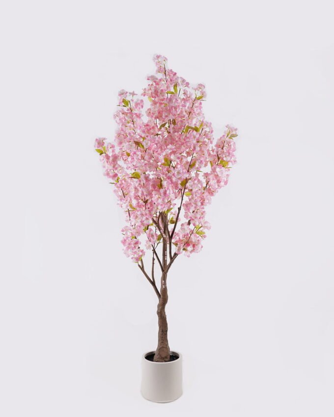 Artificial Tree 67*55*180cm Sakura tree in PP pot/234 lvs GS-58425025KD 2026Apr YeahFlower is one of Chinese leading OEM manufacturers and exporters , supplying the silk flowers, wholesale artificial trees