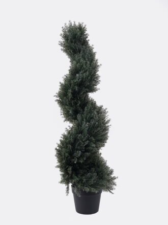 Artificial Tree 25*25*90cm Cypress Spiral Tree in pp pot GS-81825015 2026May 3,000+ sqm showroom with thousands of artificial flowers, plants & trees ready for global sourcing.