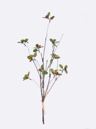 Artificial Branch fruit 15*9*65cm Bilberry *3 bundle GS-83626012 2026SEP 3,000+ sqm showroom with thousands of artificial flowers, plants & trees ready for global sourcing.