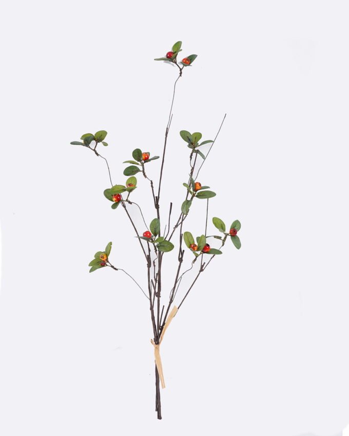 Artificial Branch fruit 15*9*65cm Bilberry *3 bundle GS-83626012-O1 2026SEP 3,000+ sqm showroom with thousands of artificial flowers, plants & trees ready for global sourcing.