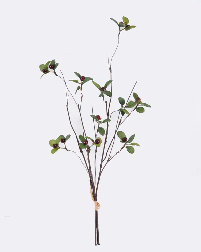 Artificial Branch fruit Bilberry 3 bundle GS-83626012_6 Artificial Branch fruit 15*9*65cm Bilberry *3 bundle GS-83626012 2026SEP 3,000+ sqm showroom with thousands of artificial flowers, plants & trees ready for global sourcing.