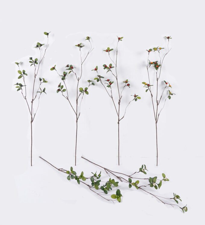 Artificial Branch fruit 15*10*87cm Bilberry single stem GS-83626010 2026SEP 3,000+ sqm showroom with thousands of artificial flowers, plants & trees ready for global sourcing.