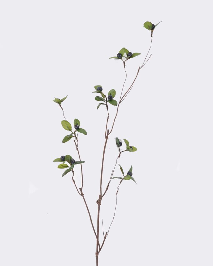 Artificial Branch fruit 15*10*87cm Bilberry single stem GS-83626010 2026SEP 3,000+ sqm showroom with thousands of artificial flowers, plants & trees ready for global sourcing.