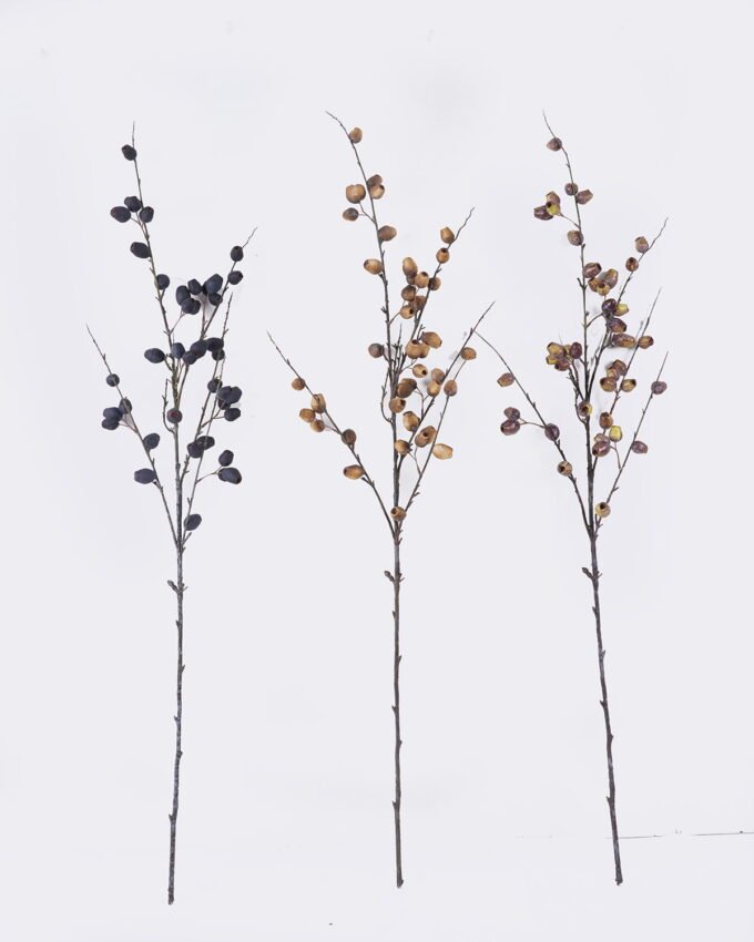 Artificial Branch fruit 14*8*127cm Eucalyptus fruit single stem GS-57726008 2026Aug 3,000+ sqm showroom with thousands of artificial flowers, plants & trees ready for global sourcing.
