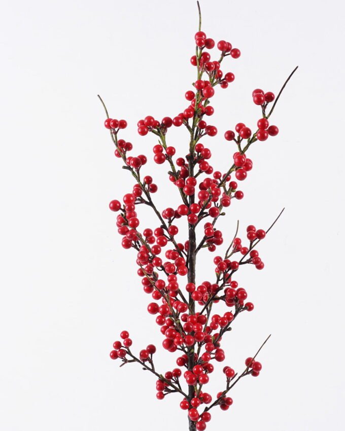 Artificial Branch fruit 15*10*90cm Holly berry single stem GS-57726011 2026Aug 3,000+ sqm showroom with thousands of artificial flowers, plants & trees ready for global sourcing.