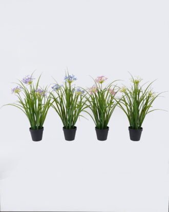 Artificial Flower 30*27*56cm Agapanthus in PP pot GS-39126007 2026Jul 3,000+ sqm showroom with thousands of artificial flowers, plants & trees ready for global sourcing.