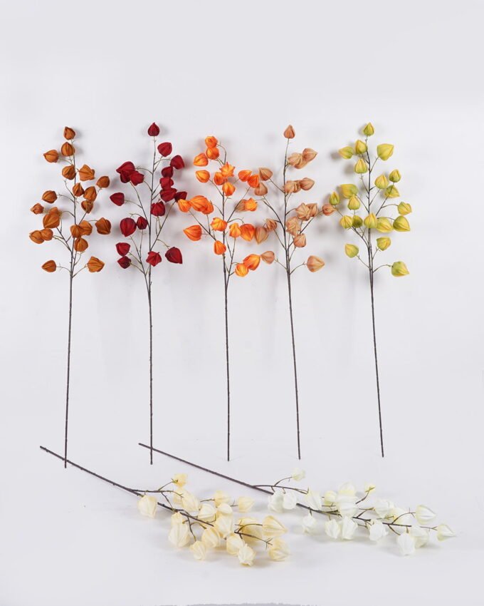 Artificial Flower 28*7*100cm Cape gooseberry single stem GS-71826003 2026Aug 3,000+ sqm showroom with thousands of artificial flowers, plants & trees ready for global sourcing.