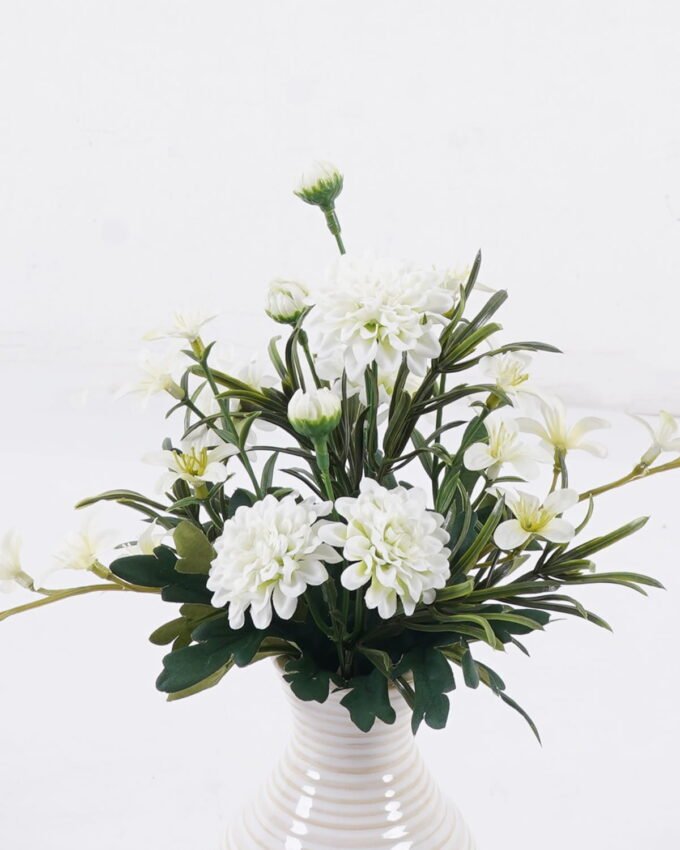 Artificial Flower 16*10*30cm Chrysanthemum in glass ware GS-16826010-W1 2026Jul 3,000+ sqm showroom with thousands of artificial flowers, plants & trees ready for global sourcing.