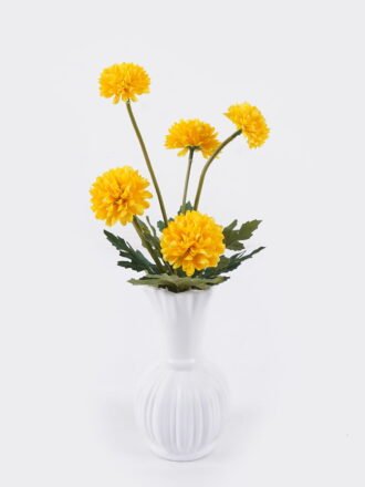 Artificial Flower 12*9*34cm Chrysanthemum  in glass ware GS-16826013 2026Jul 3,000+ sqm showroom with thousands of artificial flowers, plants & trees ready for global sourcing.