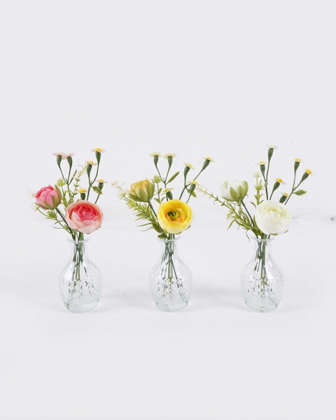 Artificial Flower 11*8*27cm Chrysanthemum indicum in glass ware GS-16826005 2026Jul 3,000+ sqm showroom with thousands of artificial flowers, plants & trees ready for global sourcing.