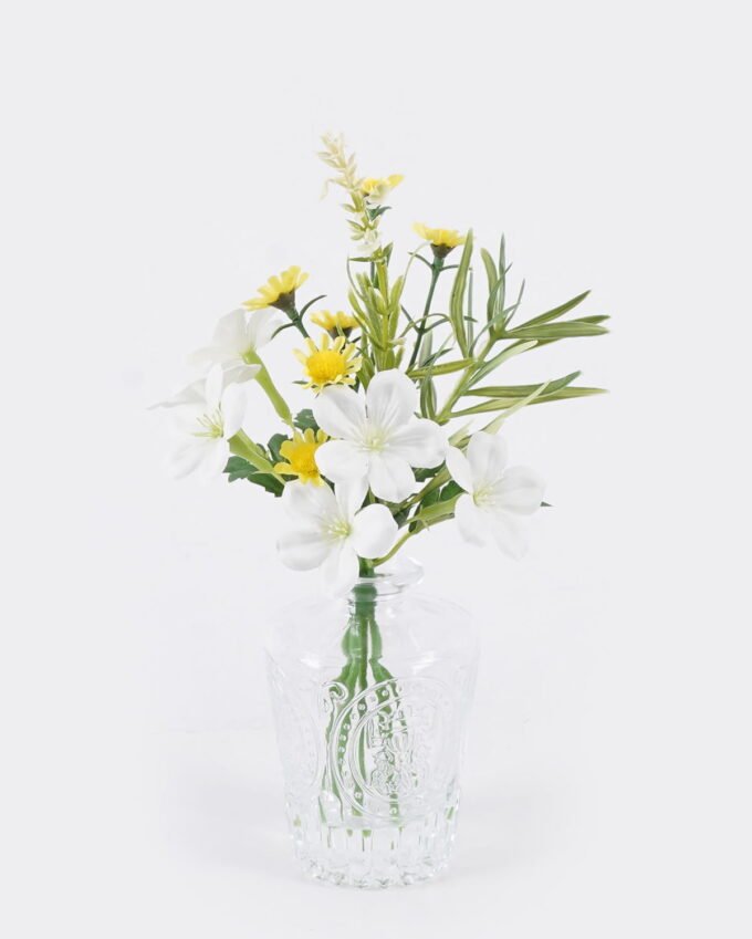 Artificial Flower 10*10*25cm Chrysanthemum indicum in glass ware GS-16826006-W1 2026Jul 3,000+ sqm showroom with thousands of artificial flowers, plants & trees ready for global sourcing.