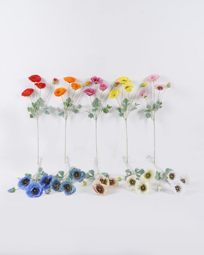 Artificial Flower 18*8*58cm Corn poppy *4 single stem GS-26226016 2026Jul 3,000+ sqm showroom with thousands of artificial flowers, plants & trees ready for global sourcing.