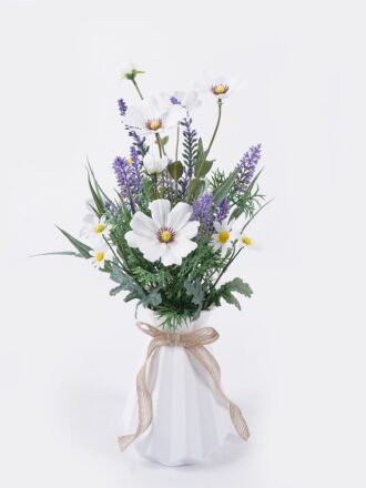 Artificial Flower 19*5*46cm Cosmos bipinnatus  in glass ware GS-16826014 2026Jul 3,000+ sqm showroom with thousands of artificial flowers, plants & trees ready for global sourcing.