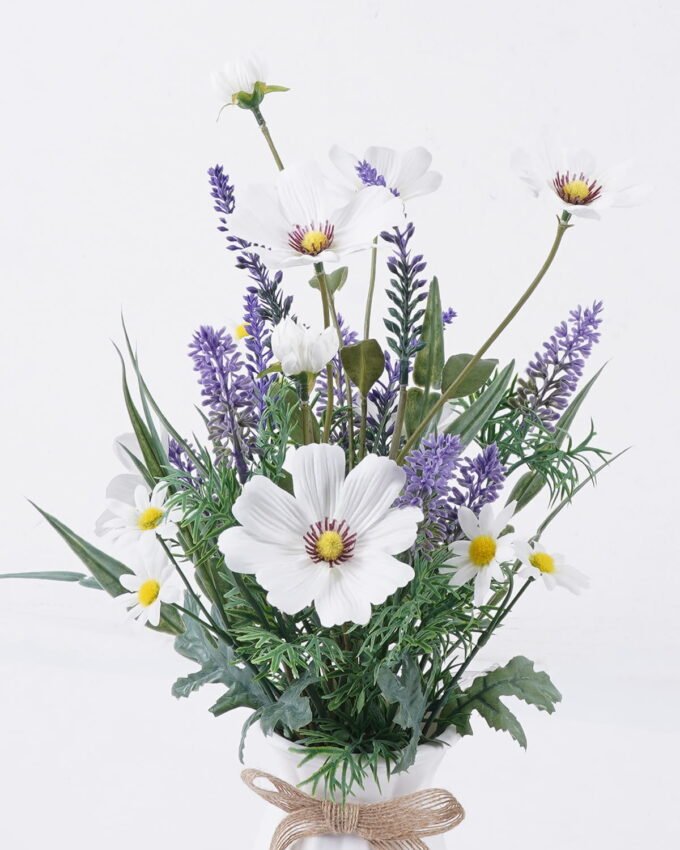 Artificial Flower 19*5*46cm Cosmos bipinnatus  in glass ware GS-16826014-W1 2026Jul 3,000+ sqm showroom with thousands of artificial flowers, plants & trees ready for global sourcing.
