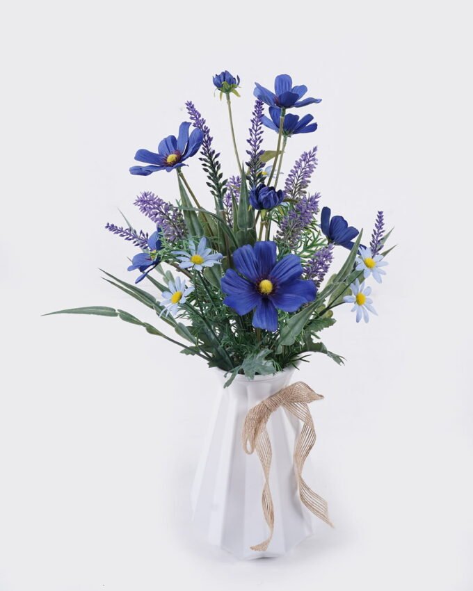 Artificial Flower 19*5*46cm Cosmos bipinnatus  in glass ware GS-16826014 2026Jul 3,000+ sqm showroom with thousands of artificial flowers, plants & trees ready for global sourcing.