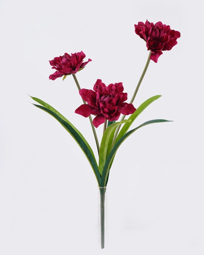 Artificial Flower 16*6*47cm  Dahlia  *3 bush GS-128J26003 2026Jun 3,000+ sqm showroom with thousands of artificial flowers, plants & trees ready for global sourcing.