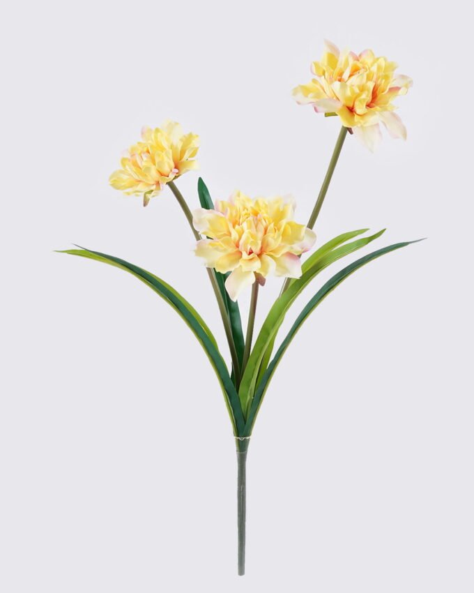 Artificial Flower 16*6*47cm  Dahlia  *3 bush GS-128J26003 2026Jun 3,000+ sqm showroom with thousands of artificial flowers, plants & trees ready for global sourcing.