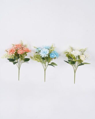 Artificial Flower 16*10*31cm Dahlia & Rose bush*7 GS-74226006-RST 2026Aug 3,000+ sqm showroom with thousands of artificial flowers, plants & trees ready for global sourcing.