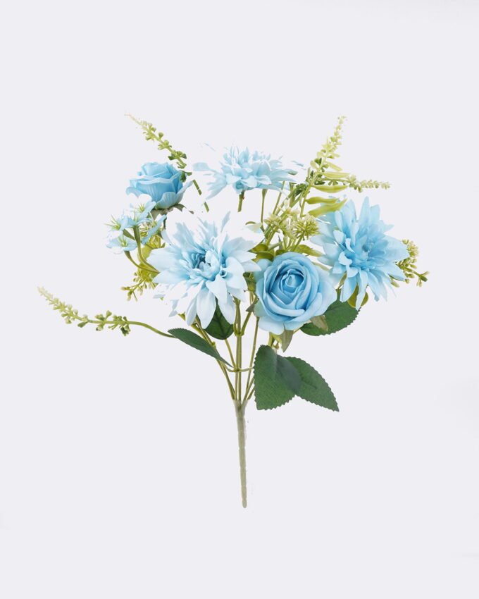 Artificial Flower Dahlia Rose bush 7 GS-74226006-RST_4 Artificial Flower 16*10*31cm Dahlia & Rose bush*7 GS-74226006-RST 2026Aug 3,000+ sqm showroom with thousands of artificial flowers, plants & trees ready for global sourcing.
