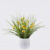 Artificial Flower Daisy grass in Cement pot GS-03326124_4 Artificial Flower 38*38*35cm Daisy grass in Cement pot GS-03326124 2026Jun 3,000+ sqm showroom with thousands of artificial flowers, plants & trees ready for global sourcing.