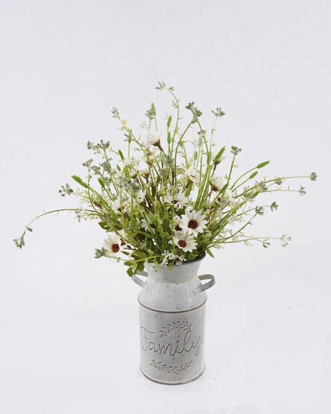Artificial Flower 33*36*42cm Daisy in Metal pot GS-03326128 2026Jun 3,000+ sqm showroom with thousands of artificial flowers, plants & trees ready for global sourcing.