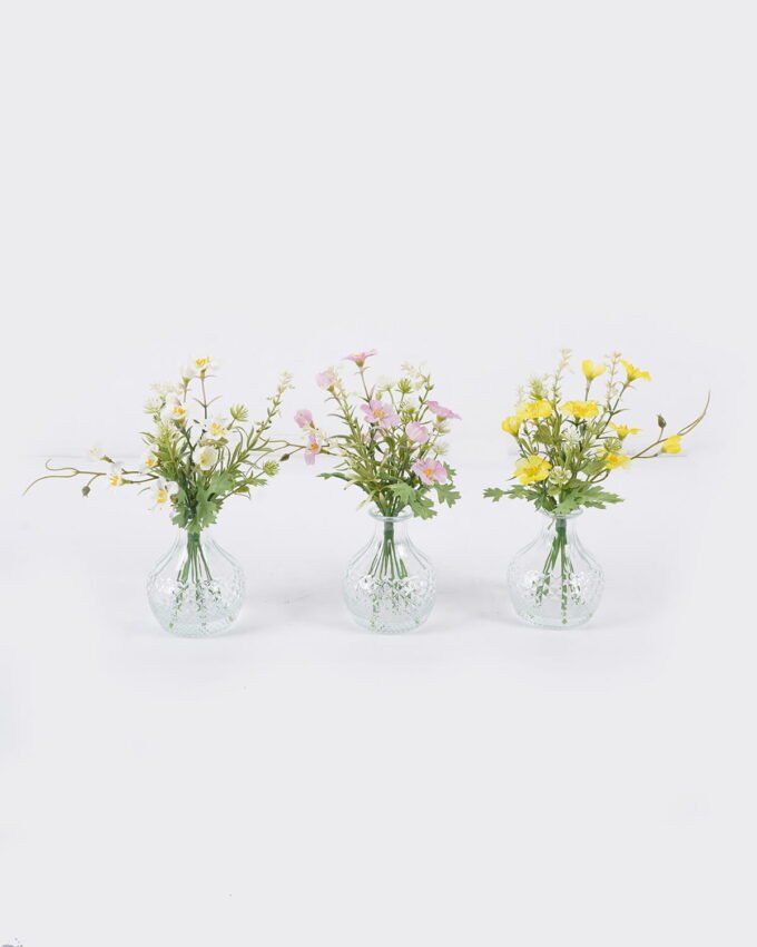Artificial Flower 12*8*26cm Dianthus caryophyllus in glass ware GS-16826002 2026Jul 3,000+ sqm showroom with thousands of artificial flowers, plants & trees ready for global sourcing.