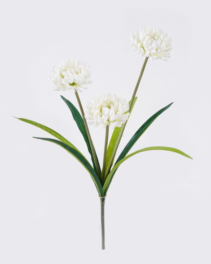 Artificial Flower 16*6*47cm  East Asian chrysanthemum *3 bush GS-128J26002-W1 2026Jun 3,000+ sqm showroom with thousands of artificial flowers, plants & trees ready for global sourcing.