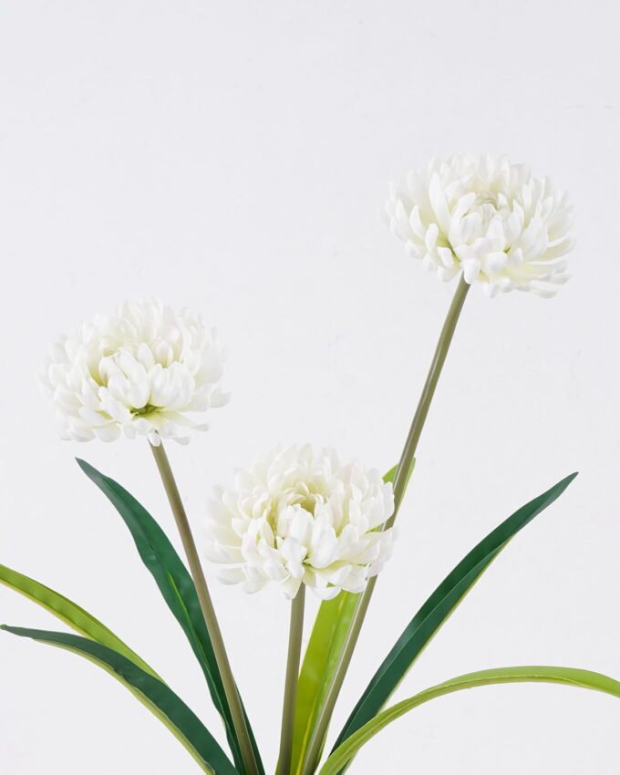 Artificial Flower 16*6*47cm  East Asian chrysanthemum *3 bush GS-128J26002-W1 2026Jun 3,000+ sqm showroom with thousands of artificial flowers, plants & trees ready for global sourcing.