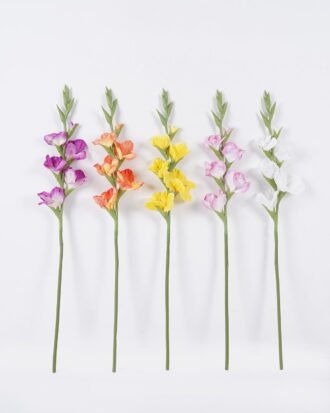 Artificial Flower 15*5*86cm Gladiolus single stem/real touch GS-77326001 2026Aug 3,000+ sqm showroom with thousands of artificial flowers, plants & trees ready for global sourcing.