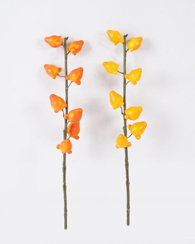 Artificial Flower 13*8*63cm Golden Fruit *8 single stem GS-77626003 2026Aug 3,000+ sqm showroom with thousands of artificial flowers, plants & trees ready for global sourcing.