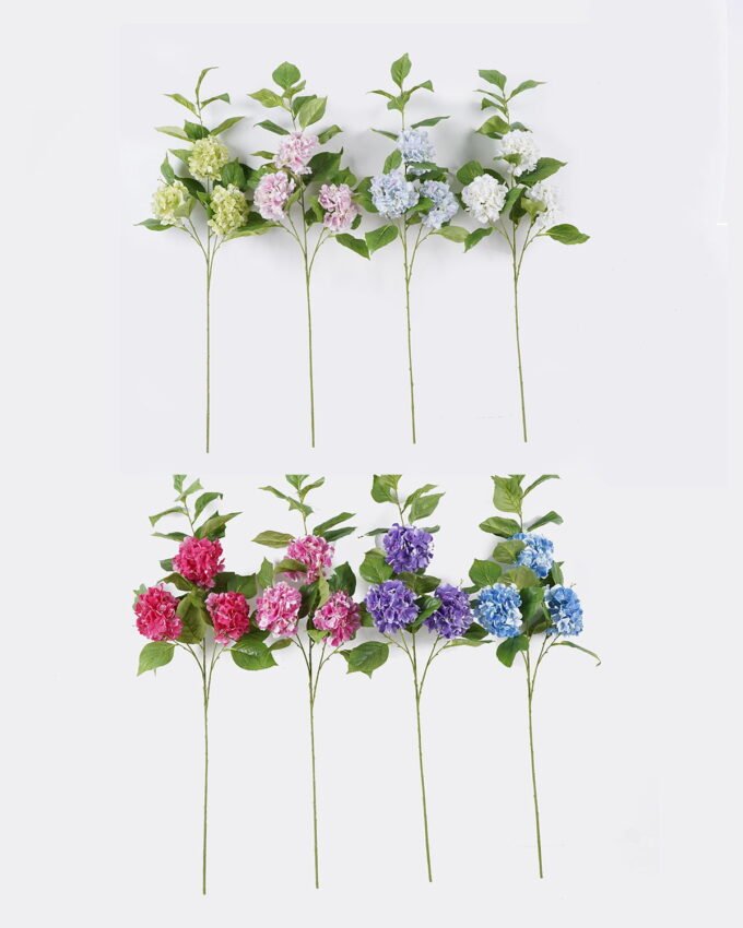 Artificial Flower 30*14*110cm  Hydrangea *3 single stem GS-15426004 2026Jun 3,000+ sqm showroom with thousands of artificial flowers, plants & trees ready for global sourcing.