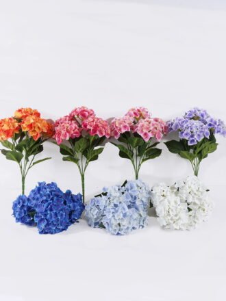 Artificial Flower 35*20*55cm Hydrangea Anti-UV *5 bush GS-15426036-UV-O1 2026Jun 3,000+ sqm showroom with thousands of artificial flowers, plants & trees ready for global sourcing.