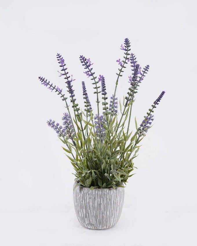 Artificial Flower 25*25*44cm Lavender in Cement pot GS-03326126 2026Jun 3,000+ sqm showroom with thousands of artificial flowers, plants & trees ready for global sourcing.